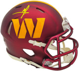 Mike Sainristil Autographed Washington Commanders Maroon Speed Mini Helmet Beckett BAS Witness Stock #234649