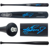 Ken Griffey Jr. Autographed Black Louisville Slugger Pro Stock Baseball Bat Seattle Mariners Beckett BAS Witness Stock #234586