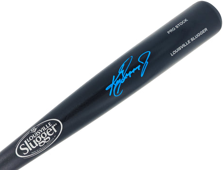 Ken Griffey Jr. Autographed Black Louisville Slugger Pro Stock Baseball Bat Seattle Mariners Beckett BAS Witness Stock #234586