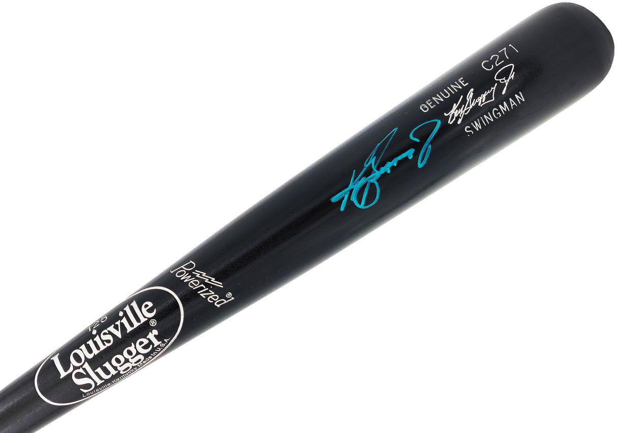 Ken Griffey Jr. Autographed Black Louisville Slugger Player Model C271 Swingman Baseball Bat Seattle Mariners (Scratches) Beckett BAS Witness Stock #234590