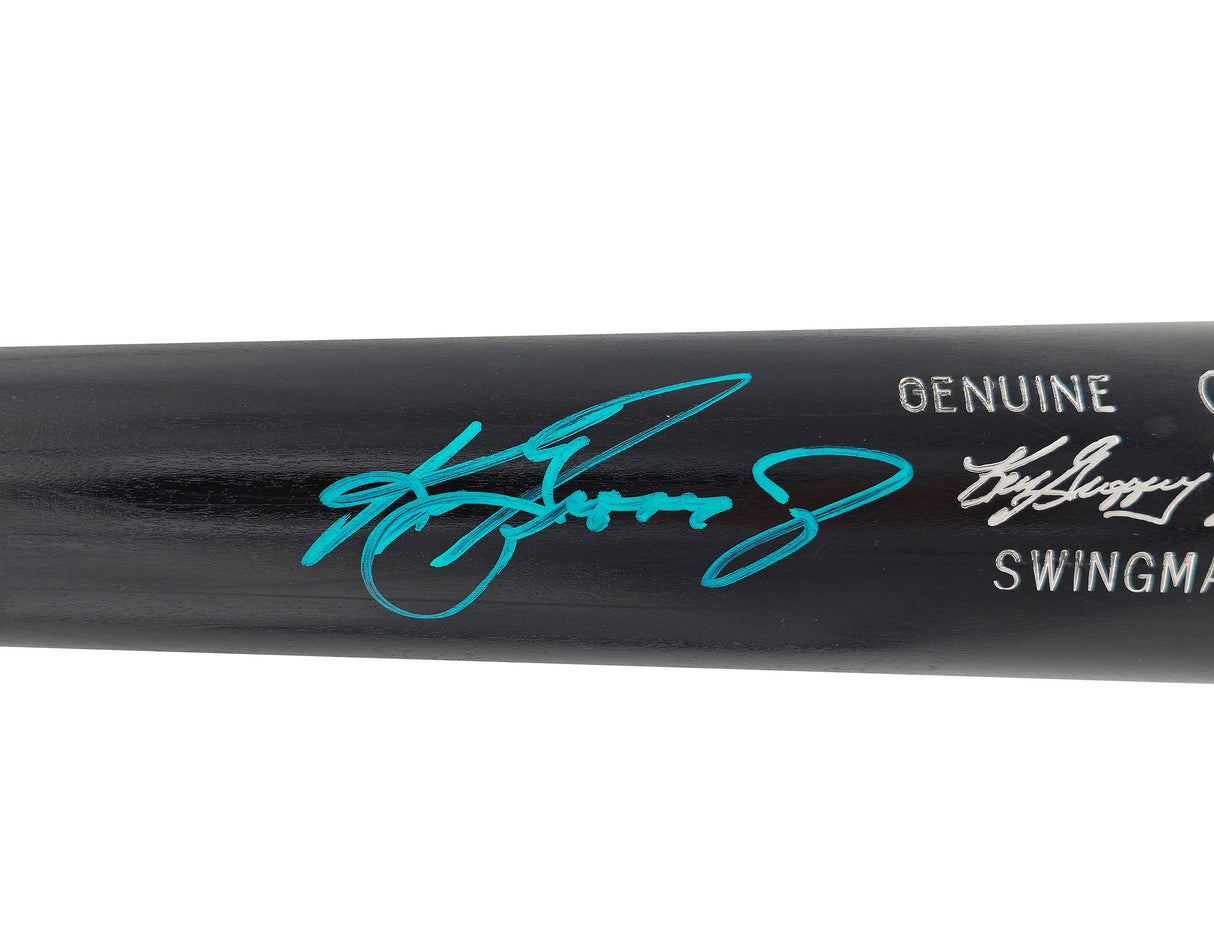 Ken Griffey Jr. Autographed Black Louisville Slugger Player Model C271 Swingman Baseball Bat Seattle Mariners (Scratches) Beckett BAS Witness Stock #234591