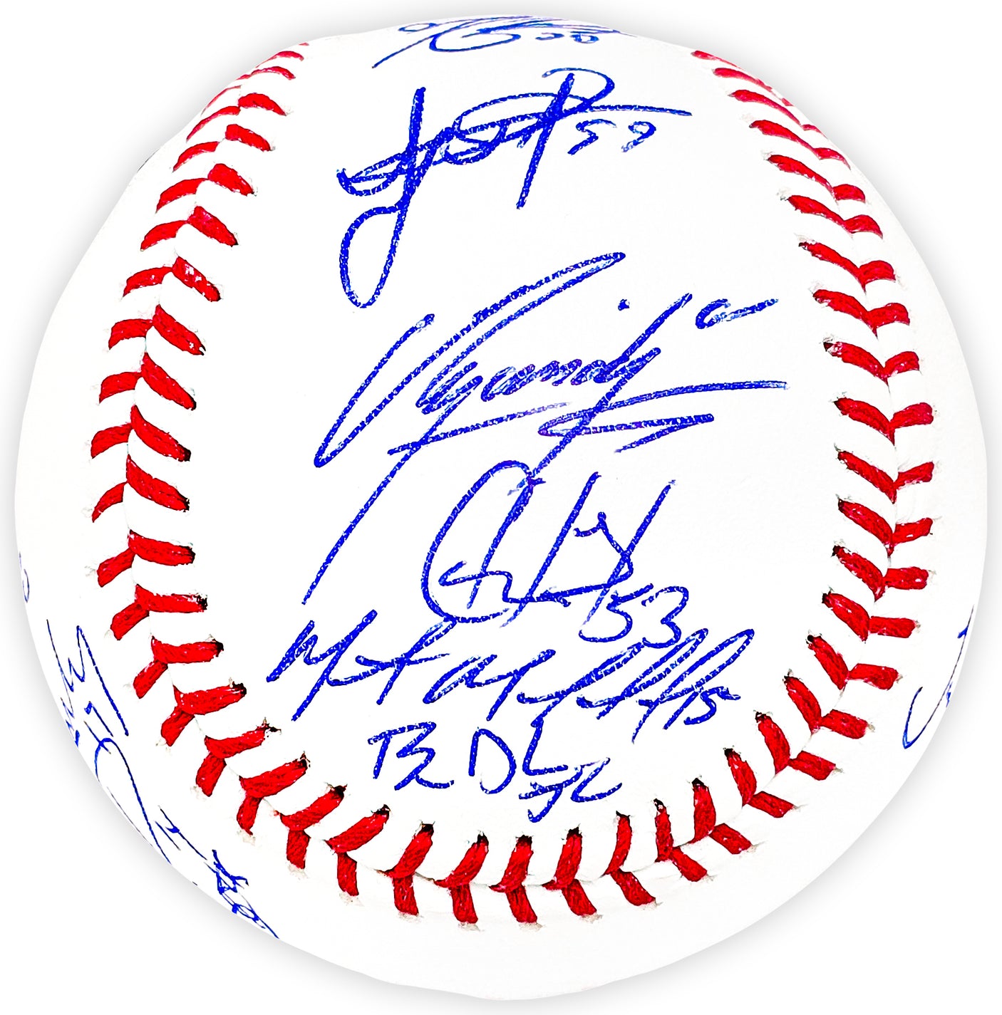 2022 World Series Champion Houston Astros Team Signed Autographed Official 2022 World Series Logo MLB Baseball With 21 Total Signatures Including Jose Altuve & Yordan Alvarez Beckett BAS Witness Stock #220461