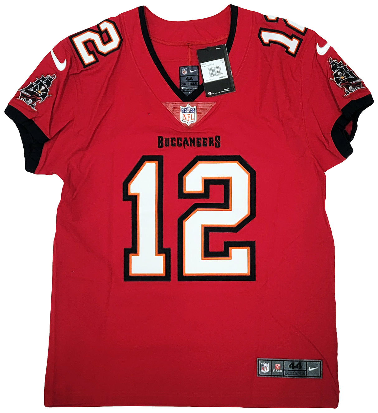 Tampa Bay Buccaneers Tom Brady Autographed Red Nike Elite Jersey Size 44 Fanatics Holo Stock #208712