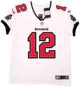 Tampa Bay Buccaneers Tom Brady Autographed White Nike Elite Jersey Size 44 Fanatics Holo Stock #208711