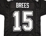 Purdue Boilermakers Drew Brees Autographed Black Jersey Beckett BAS Witness Stock #220386