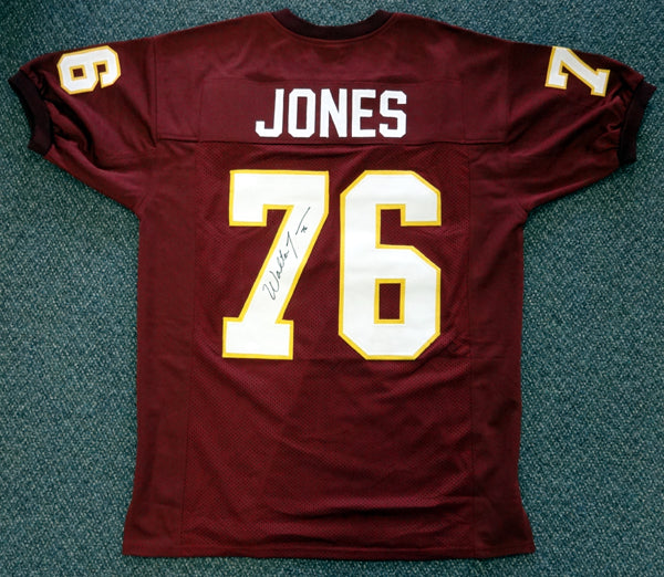 Florida State Seminoles Walter Jones Autographed Red Jersey MCS Holo Stock #72405