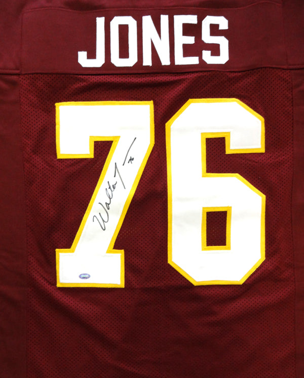 Florida State Seminoles Walter Jones Autographed Red Jersey MCS Holo Stock #72405