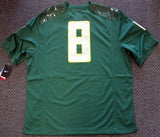 Oregon Ducks Marcus Mariota Autographed Green Nike Jersey Size XXL MM Holo Stock #87171