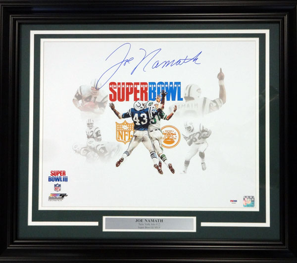 Joe Namath Autographed Framed 16x20 Photo New York Jets PSA/DNA Stock #91040