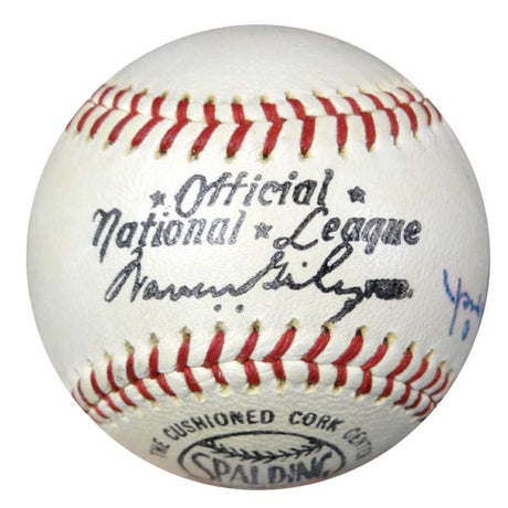 Joseph Joe Kuharich Autographed Official NL Giles Baseball Notre Dame Fighting Irish PSA/DNA #W05063