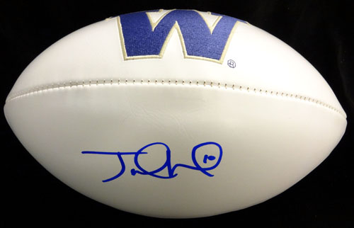 Jake Locker Autographed White Logo Football Washington Huskies PSA/DNA Stock #53221