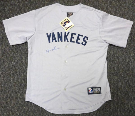 New York Yankees Hideki Matsui Autographed Gray Majestic Jersey MLB Holo # FJ174997