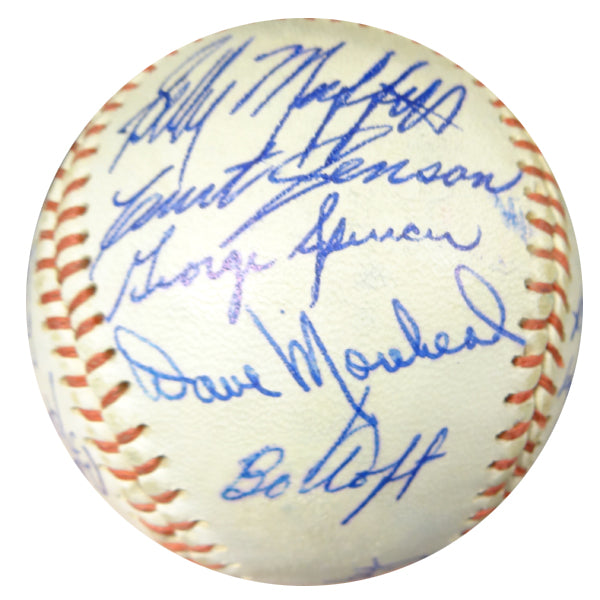 1962 Seattle Rainiers Team Signed Autographed Baseball With 21 Signatures Including Johnny Pesky SKU #102570