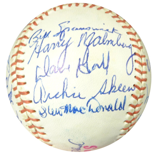 1962 Seattle Rainiers Team Signed Autographed Baseball With 21 Signatures Including Johnny Pesky SKU #102570