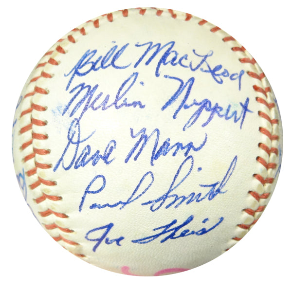 1962 Seattle Rainiers Team Signed Autographed Baseball With 21 Signatures Including Johnny Pesky SKU #102570
