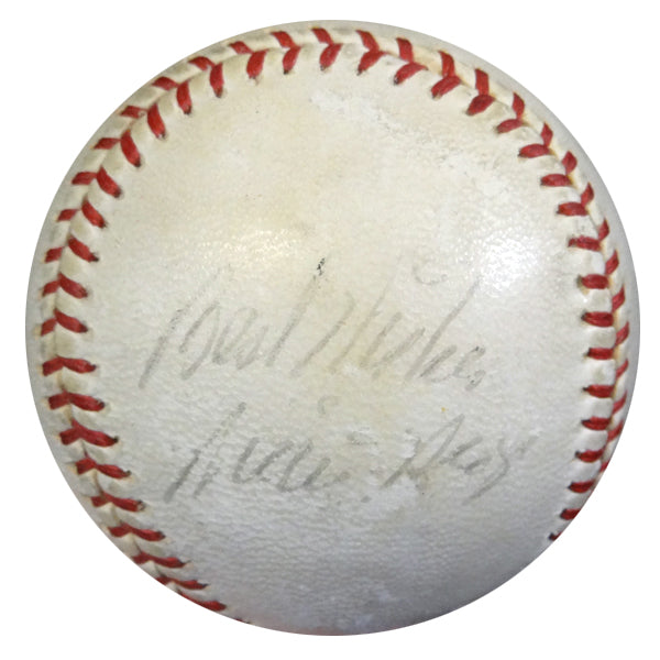 Willie Mays Autographed NL Giles Baseball San Francisco Giants "Best Wishes" 1950's Vintage Signature PSA/DNA #Z05624