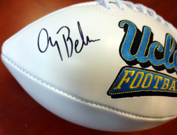 Gary Beban Autographed White Logo Football UCLA Bruins "67 Heisman" PSA/DNA Stock #103885