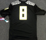 Oregon Ducks Marcus Mariota Autographed Black Nike Jersey "2014 Heisman" Size M MM Holo Stock #89863