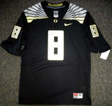 Oregon Ducks Marcus Mariota Autographed Black Nike Jersey Size M MM Holo Stock #89864