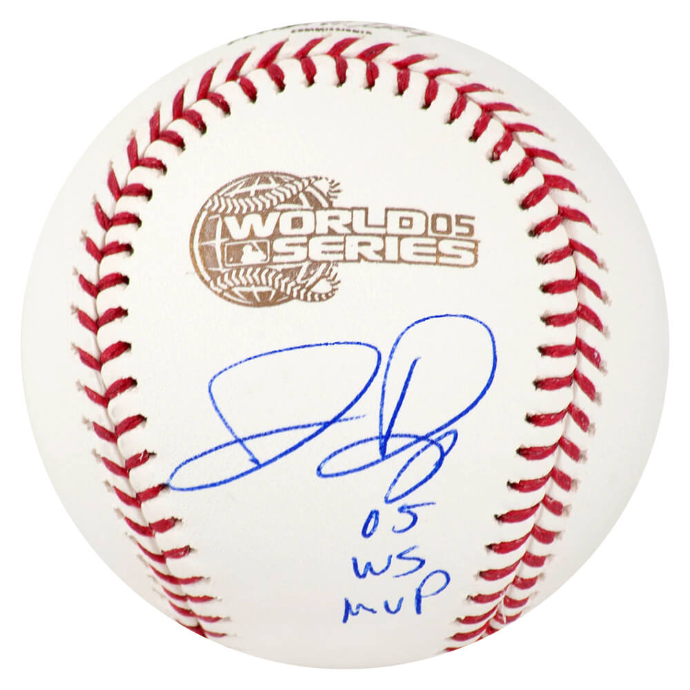 Jermaine Dye Signed 2005 World Series Baseball w/05 WS MVP