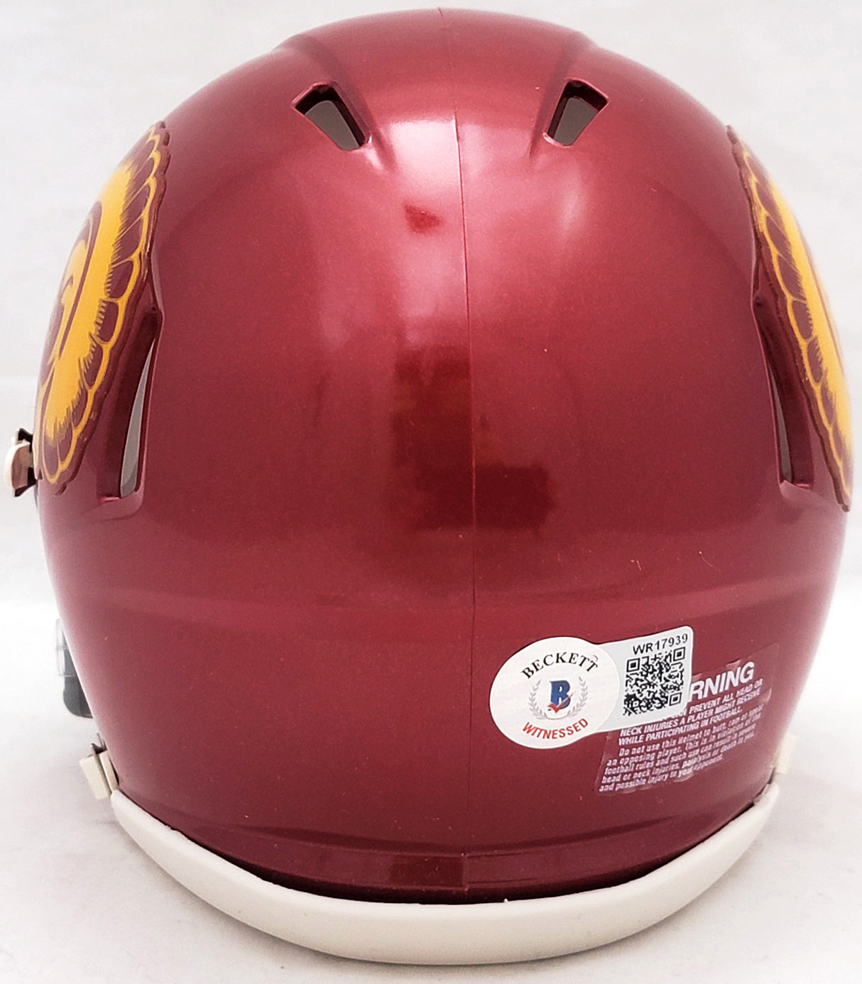 Mario Williams Autographed USC Trojans Red Speed Mini Helmet Beckett BAS Witness Stock #207237