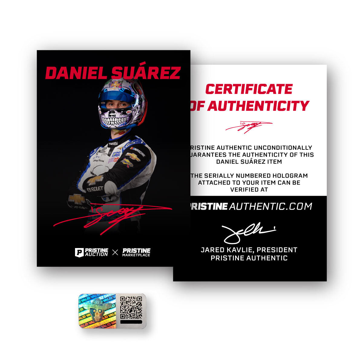 Daniel Suárez Signed NASCAR 2024 Atlanta Win 20x30 Canvas with "2024 Atlanta .003" Inscription (COA)