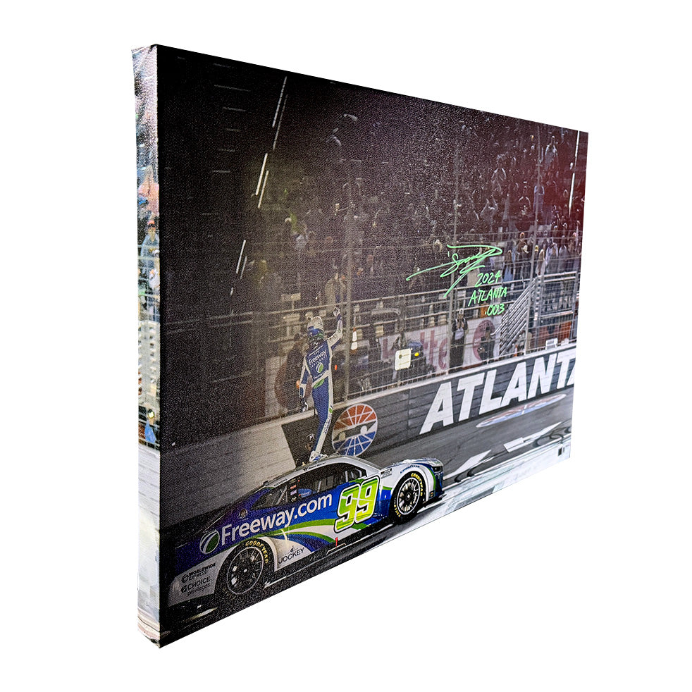 Daniel Suárez Signed 2024 Atlanta NASCAR Win 20x30 Canvas with "2024 Atlanta .003" Inscription (COA)