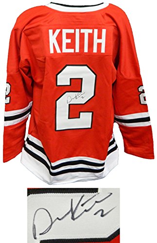 Duncan Keith Signed Red Custom Hockey Jersey