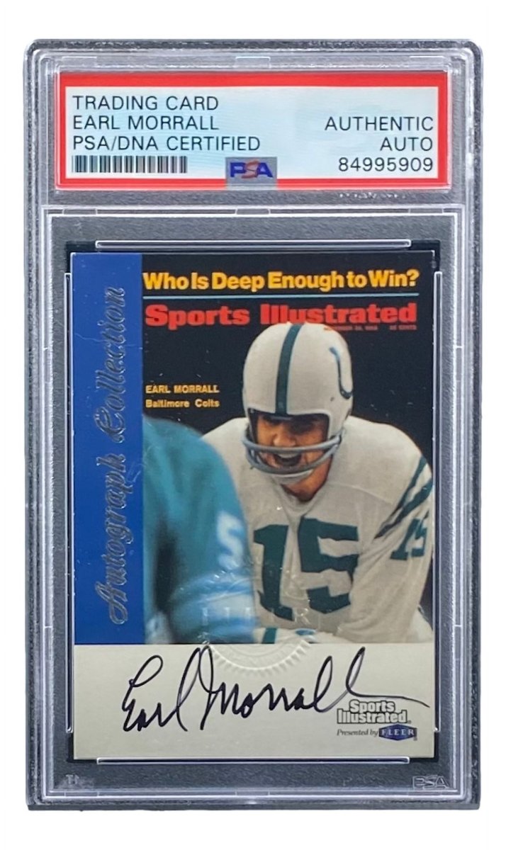 Earl Morrall Signed Colts 1999 Fleer Sports Illustrated Trading Card PSA/DNA - Sports Integrity