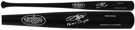 Dexter Fowler Signed Louisville Slugger Pro Stock Black Baseball Bat w/2016 WS Champs