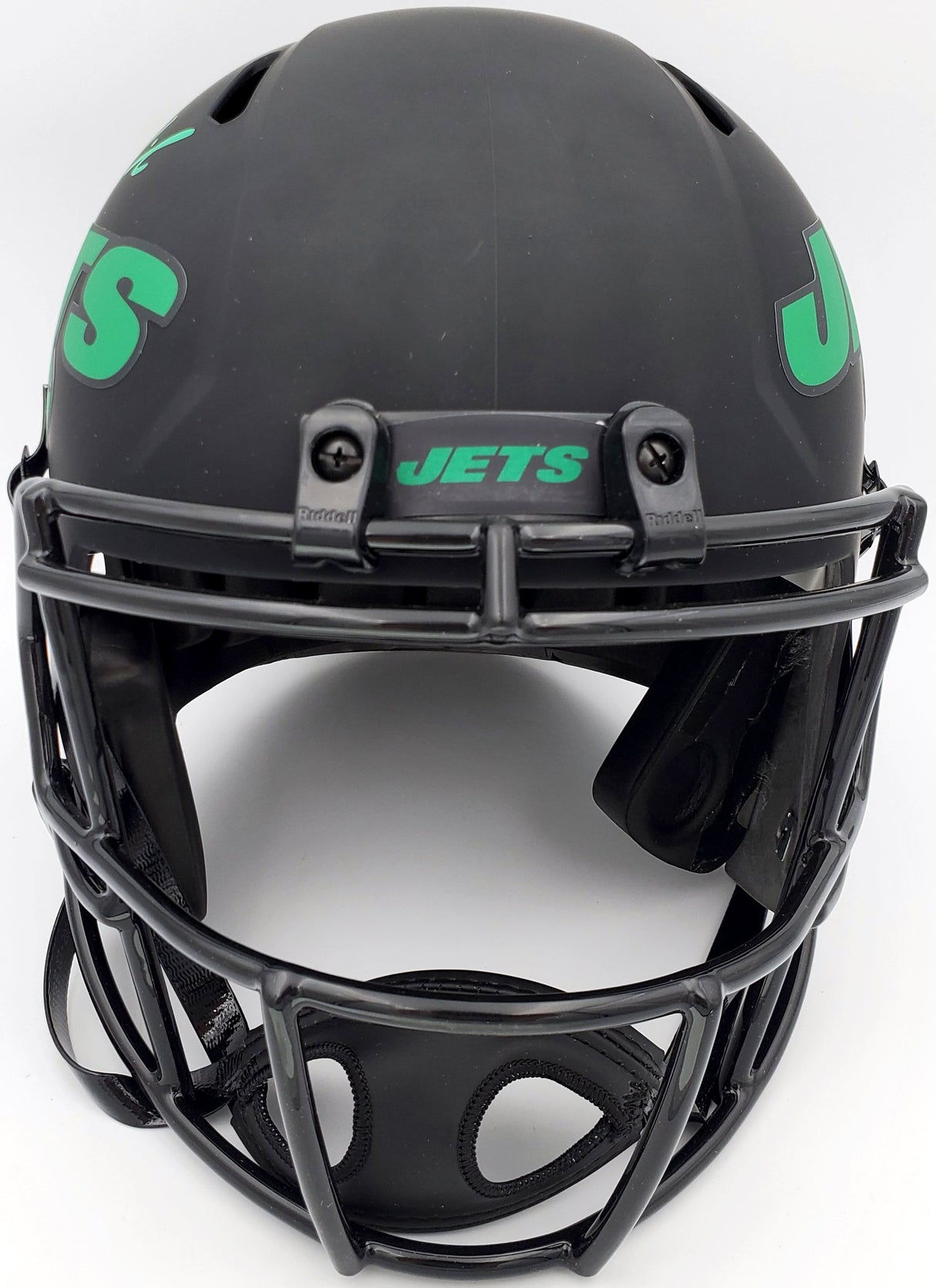 Zach Wilson Autographed New York Jets Eclipse Black Full Size Replica Speed Helmet Beckett BAS QR Stock #194730