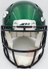 Zach Wilson Autographed New York Jets Green Full Size Authentic Speed Helmet Beckett BAS QR Stock #194727