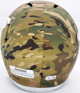 Zach Wilson Autographed New York Jets Camo Full Size Replica Speed Helmet Beckett BAS QR Stock #194725