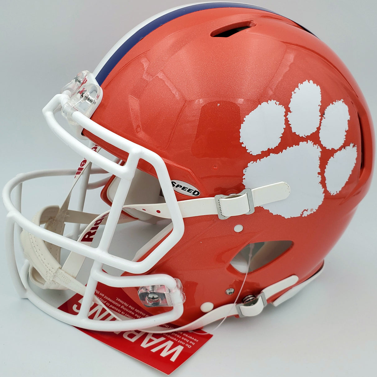 Travis Etienne Autographed Clemson Tigers Orange Full Size Authentic Speed Helmet Beckett BAS Stock #193992