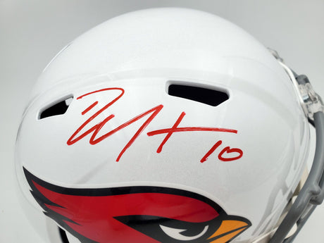 DeAndre Hopkins Autographed Arizona Cardinals White Full Size Replica Speed Helmet Beckett BAS QR Stock #193894