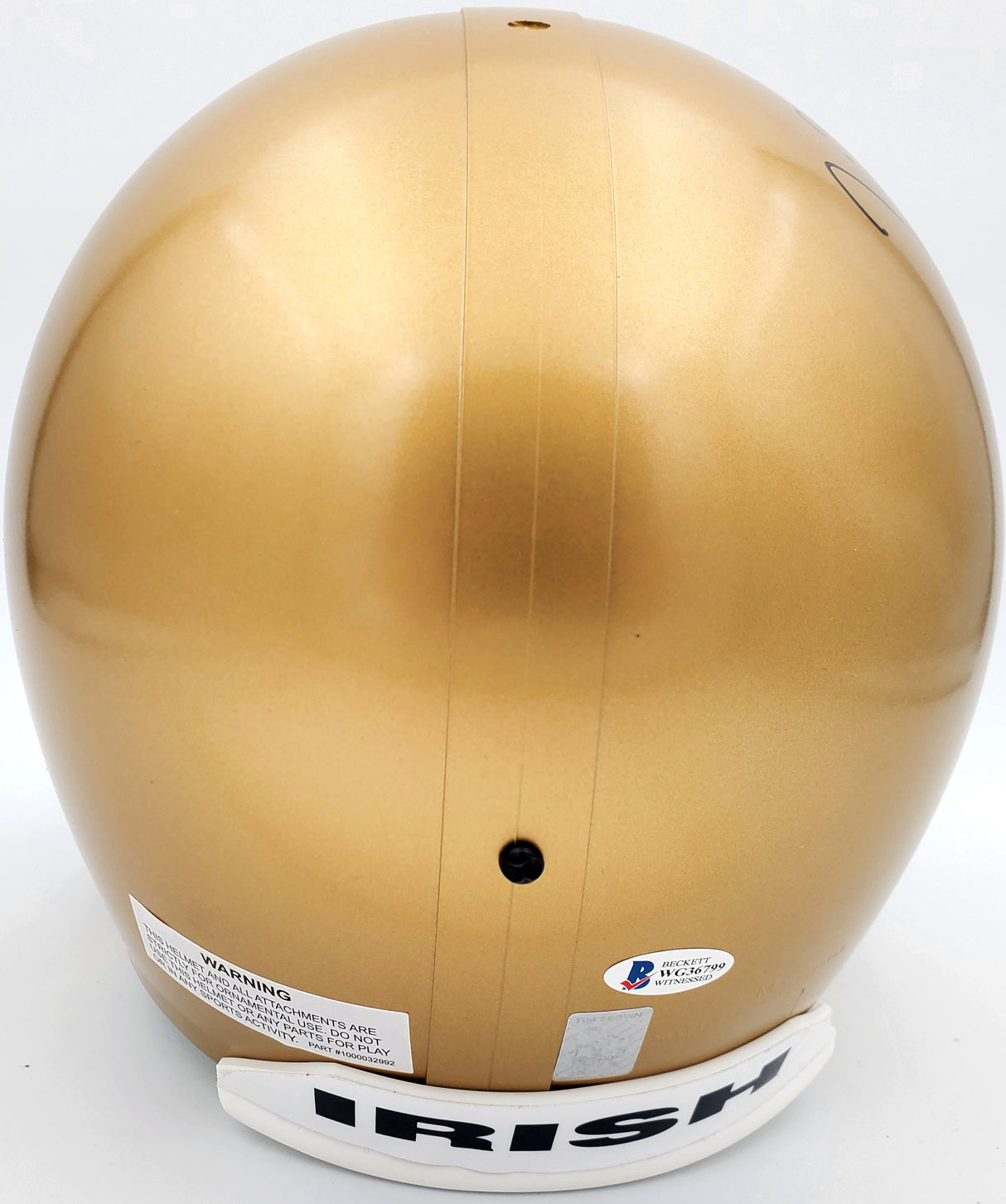 Tim Brown Autographed Notre Dame Fighting Irish Full Size Replica Helmet Beckett BAS Stock #189389