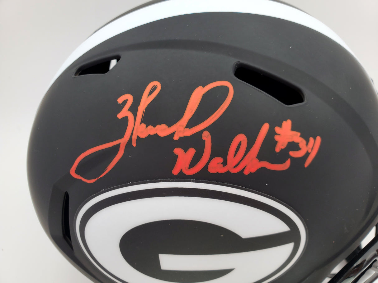 Herschel Walker Autographed Georgia Bulldogs Eclipse Black Full Size Speed Replica Helmet Beckett BAS Stock #185883