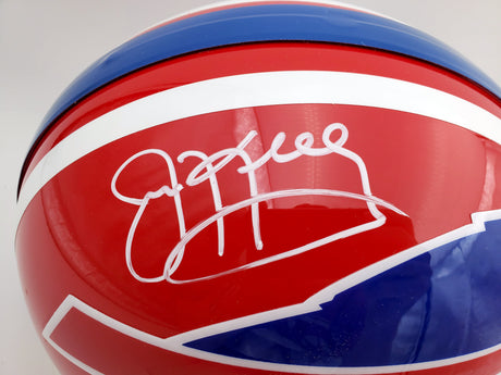 Buffalo Bills Team Greats Autographed Authentic Proline Full Size Red Helmet With 3 Signatures Including Jim Kelly, Thurman Thomas & Andre Reed Beckett BAS Stock #185862