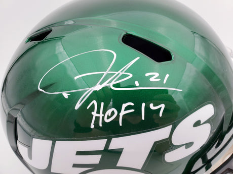 LaDainian Tomlinson Autographed New York Jets Full Size Speed Replica Helmet "HOF 17" Beckett BAS Stock #185783