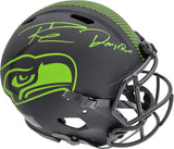 Russell Wilson Autographed Seattle Seahawks Eclipse Black Full Size Speed Authentic Helmet "DangeRuss" LE #/12 RW Holo & Beckett BAS Stock #182293