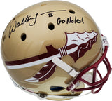 Walter Jones Autographed Florida State Seminoles Full Size Helmet "Go Noles!" MCS Holo Stock #157866