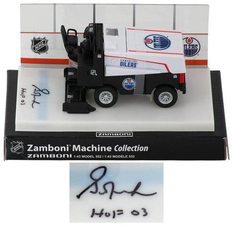 Grant Fuhr Signed Edmonton Oilers NHL Mini Zamboni w/HOF'03