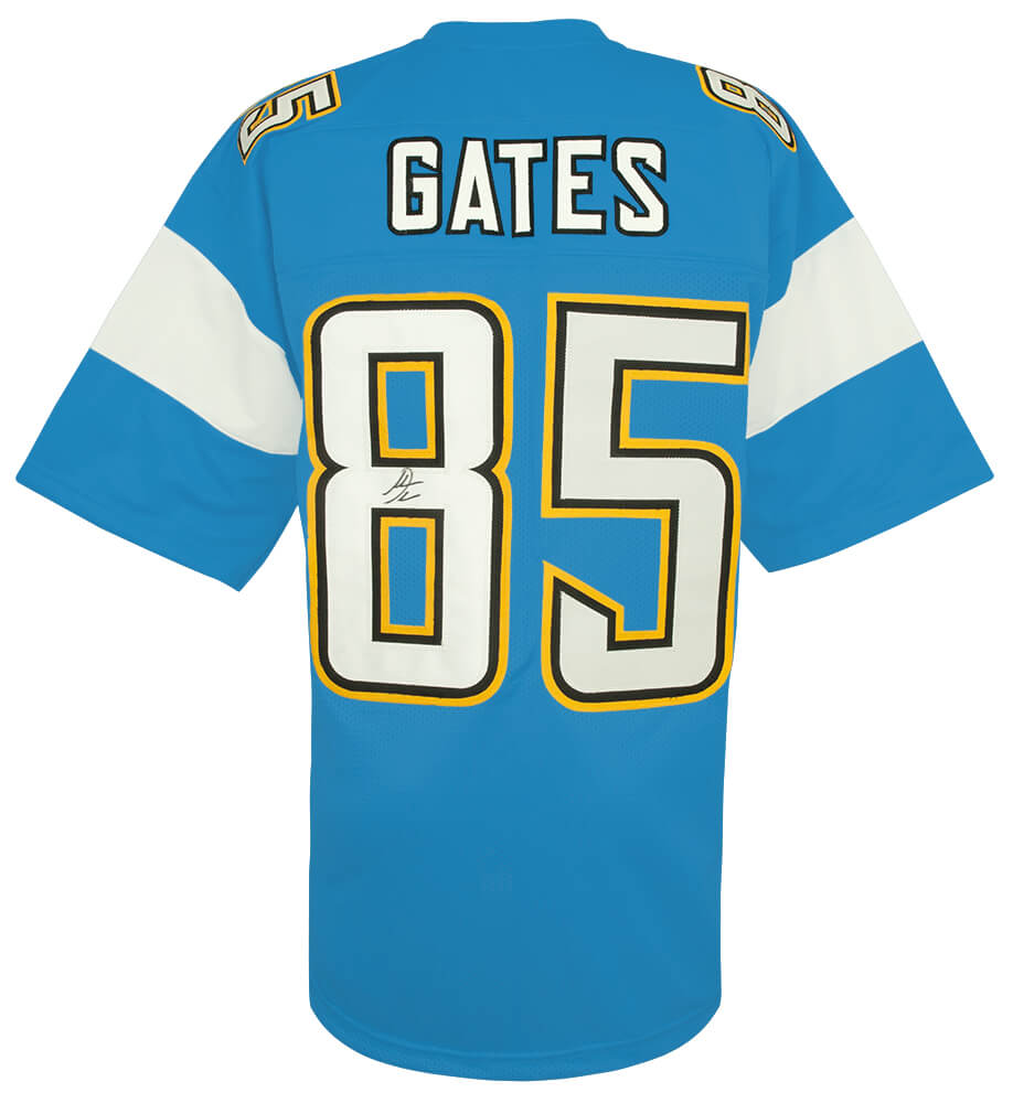 Antonio Gates Signed Powder Blue Custom Football Jersey