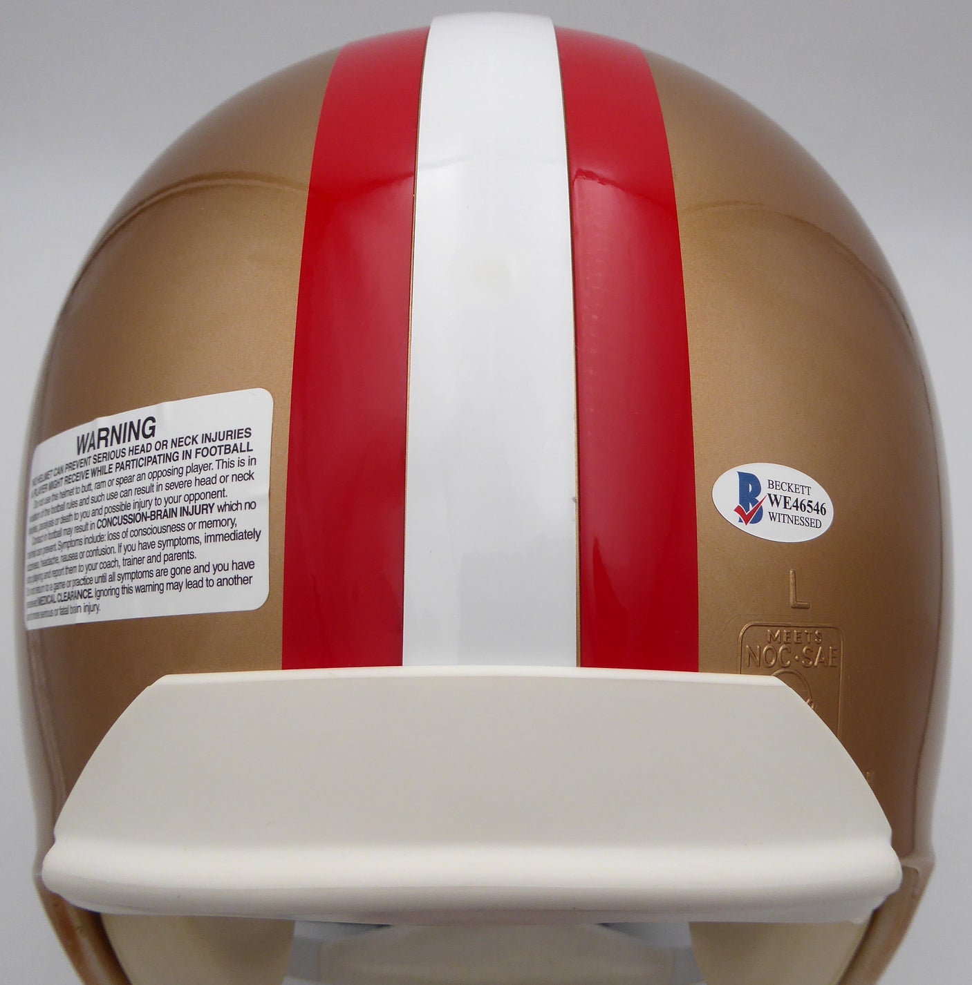 Joe Montana Autographed Authentic Full Size Helmet San Francisco 49ers "4X SB Champs, 3X SB MVP, HOF 2000" Beckett BAS Witness #WE46546