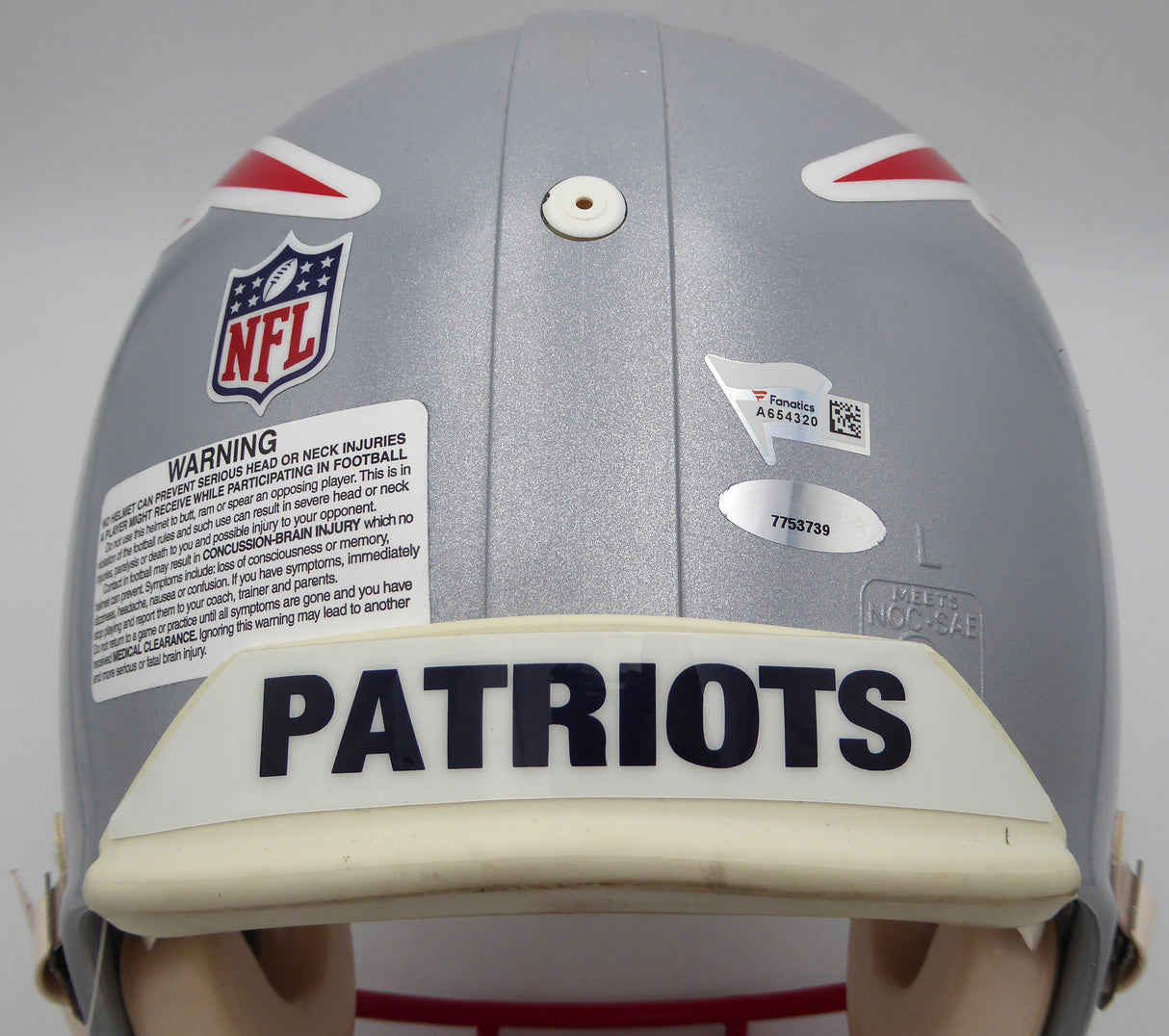 Tom Brady Autographed Authentic Full Size Helmet New England Patriots Fanatics Holo #A654320