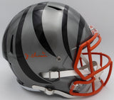 Ja'Marr Chase Autographed Flash Speed Replica Full Size Helmet Cincinnati Bengals Beckett BAS Witness #WU15534