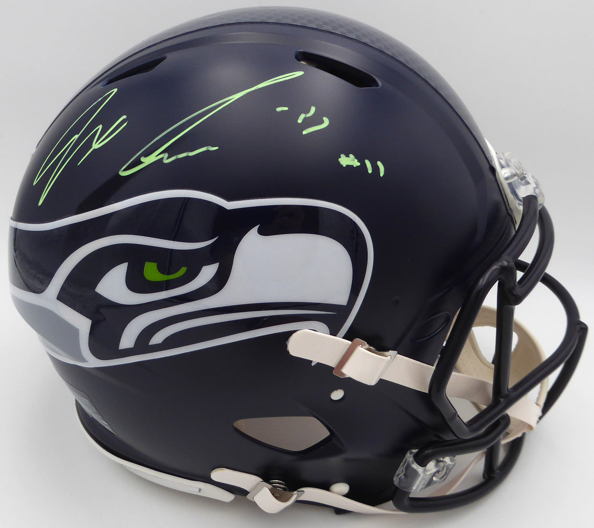 Jaxon Smith-Njigba Autographed Authentic Full Size Helmet Seattle Seahawks Fanatics Holo #XP13985920