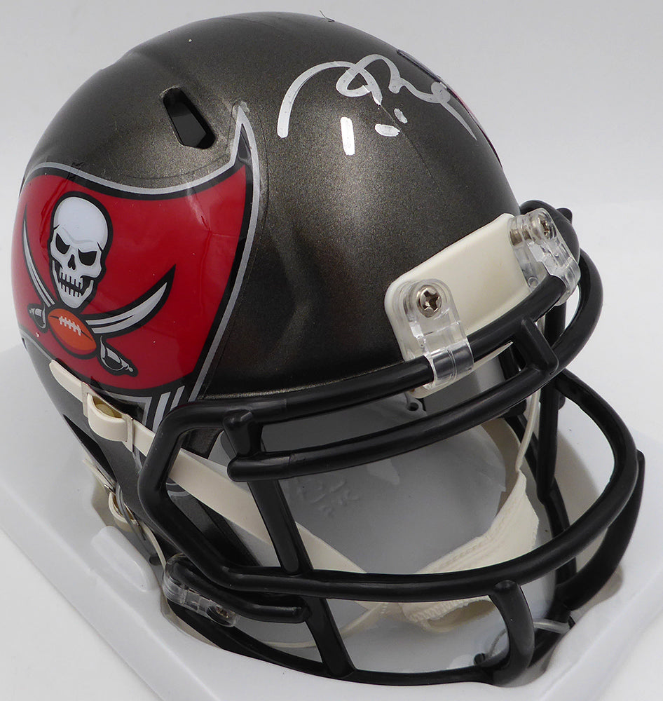 Tom Brady Autographed Tampa Bay Buccaneers Mini Helmet Beckett BAS QR #B063640