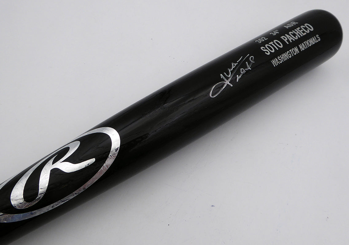 Juan Soto Autographed Rawlings Bat New York Mets, Washington Nationals Beckett BAS QR #WK67539