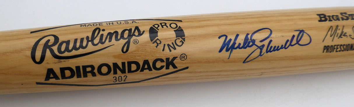 Mike Schmidt Autographed Rawlings Bat Philadelphia Phillies Beckett BAS QR #BQ64783